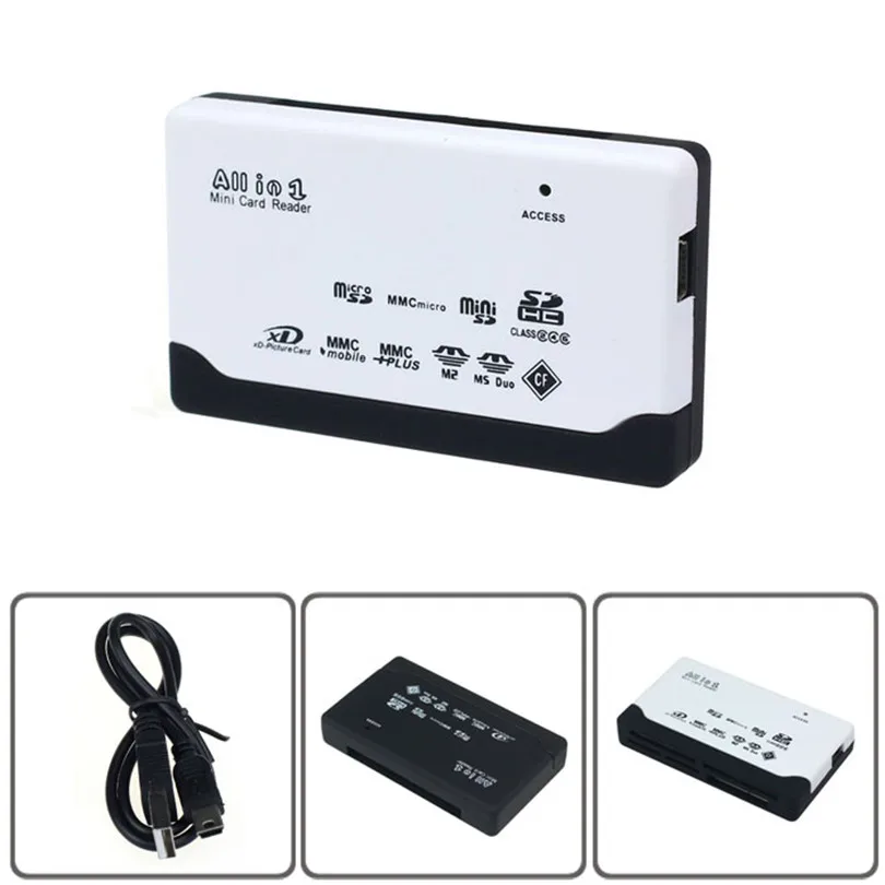 Надежный кард ридер USB 2 0 для SD XD MMC MS CF SDHC TF Micro M2 адаптер Поддержка SD/Mini SD/XD/CF/T Flash/SDHC