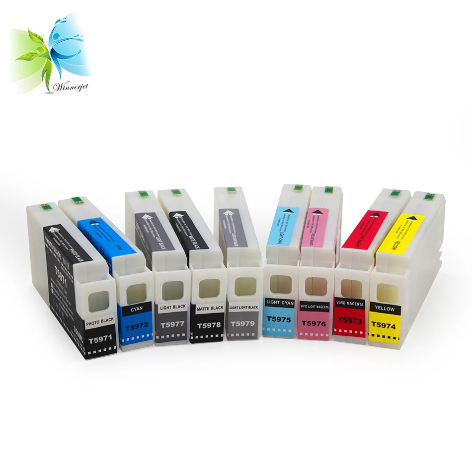 Чернильные картриджи Winnerjet 9 цветов полная яркость для Epson Stylus Pro 7890 9890 7908 9908 |