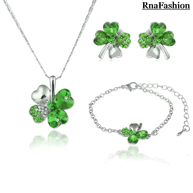 Комплект из колье и серёг с австрийским кристаллом | Украшения аксессуары