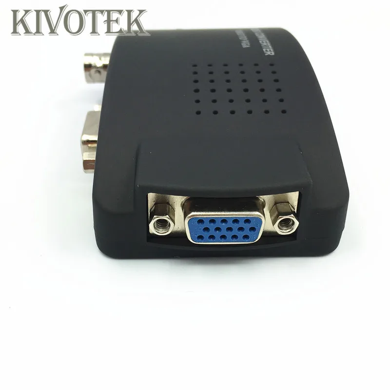 KIVOTEK 3 шт./лот высокого resolutcin видео S-Video BNC для VGA конвертер адаптер CRT/ЖК-дисплей