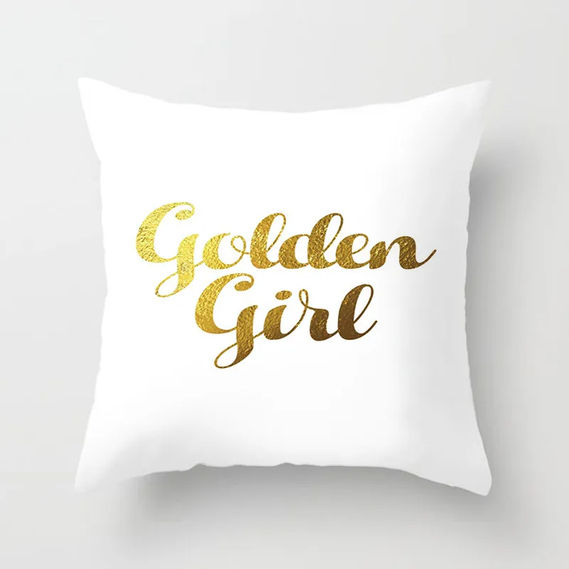 Fuwatacchi Mermaid Big Lips Letter Pillow Cover Stamping Cushion For Decor Home Sofa Chair Decorative White Pillowcase | Дом и сад