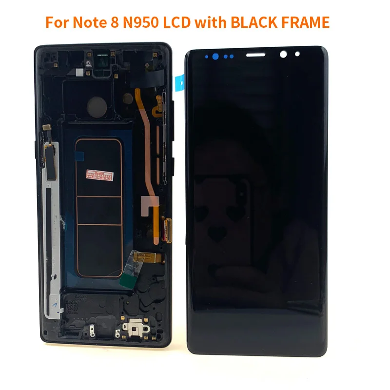 Note8 Black Frame N950 для samsung Note8 смартфон lcd N950F/N950 запасной дисплей на замену ремонт аксессуары ЖК-дисплей - Цвет: Note8 Black Frame