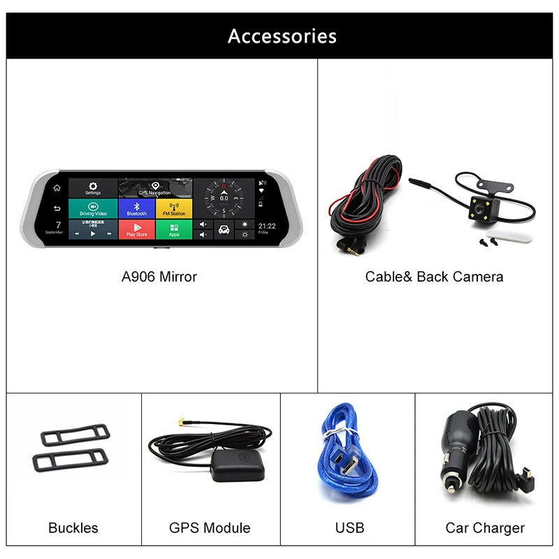 LDZDSEE ADAS 4G автомобильный поток зеркало заднего вида камера DVR 10 &quotFull HD 1080P