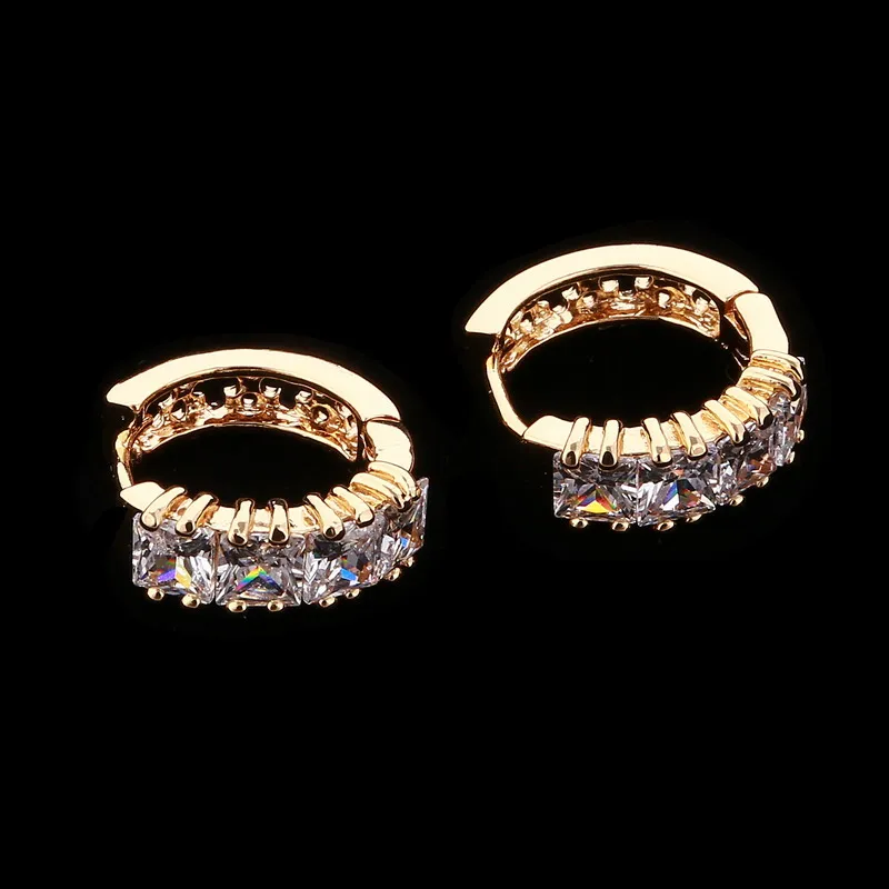 Новое поступление Золотые серьги для женщин свадебные украшения нежный дизайн