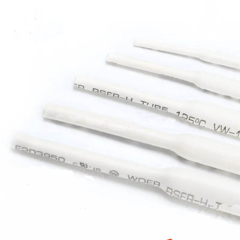 10 м Rohs белая теплоизоляция 2:1 кабельная втулка 8 мм/10 мм термоусадочная провод