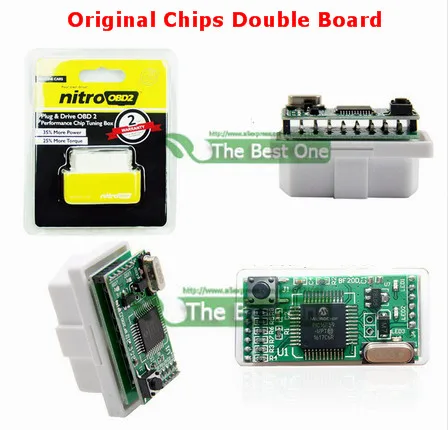 Полный чип 10 шт./лот ECO/Nitro OBD2 ECU чип тюнинговая коробка ECOOBD2 для бензинового дизельного Автомобиля экономия топлива NitroOBD2 больше мощности и крутящего момента