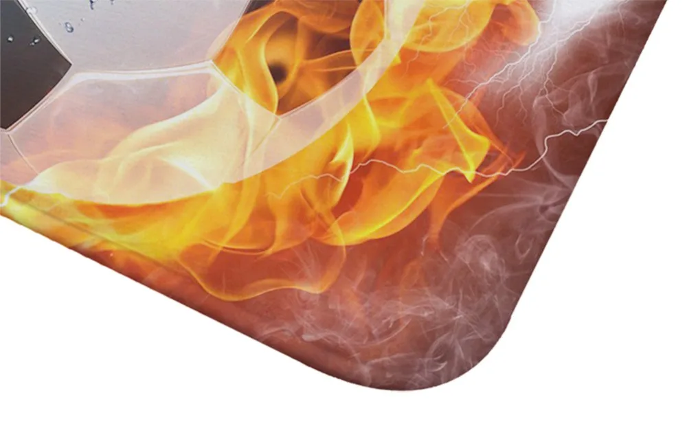 Фланелевый коврик с рисунком огня для футбола напольный комнаты ковер гостиной