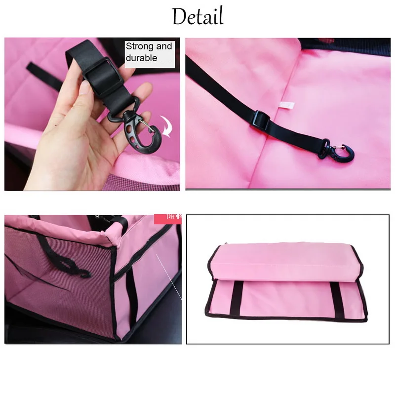 Pet Dog Carrier Car Seat Pad Waterproof Bag Travel Accessories Basket Products Safe Carry House Cat Puppy | Автомобили и