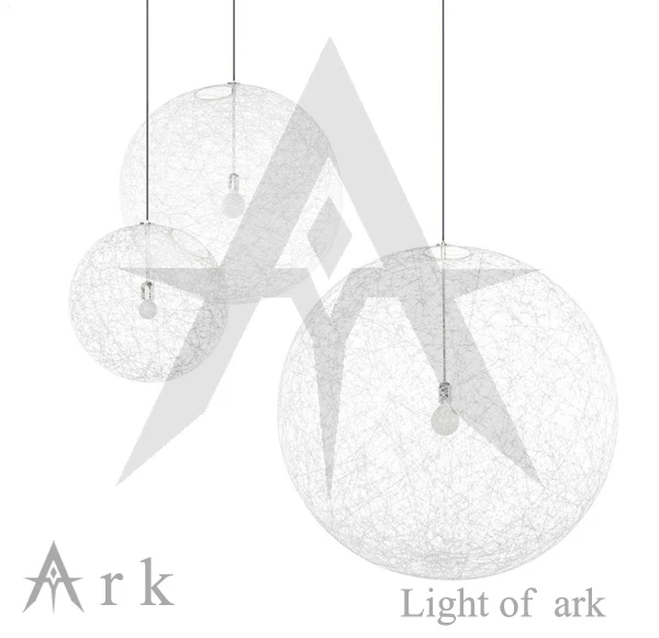 Ark light бесплатная доставка диаметр 45 см Белый Плетеный шарик led подвесной
