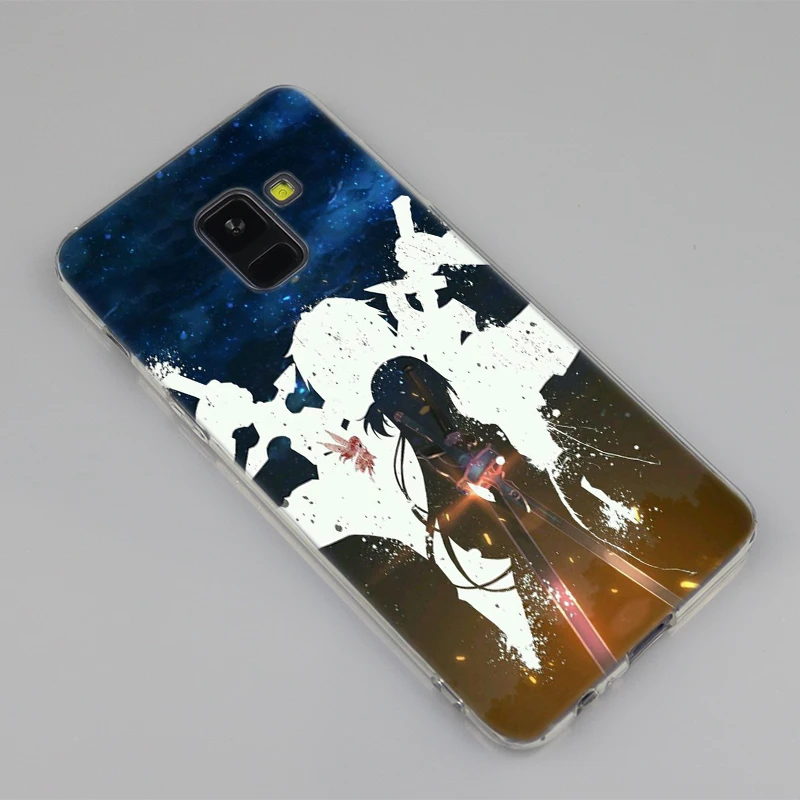 Sword Art Online SAO Anime Manga Silicone Case For Samsung Galaxy A50 A30 A10 A40 A6 A8 Plus A9 A5 A7 2018 2017 2016 Note 9 8 | Мобильные
