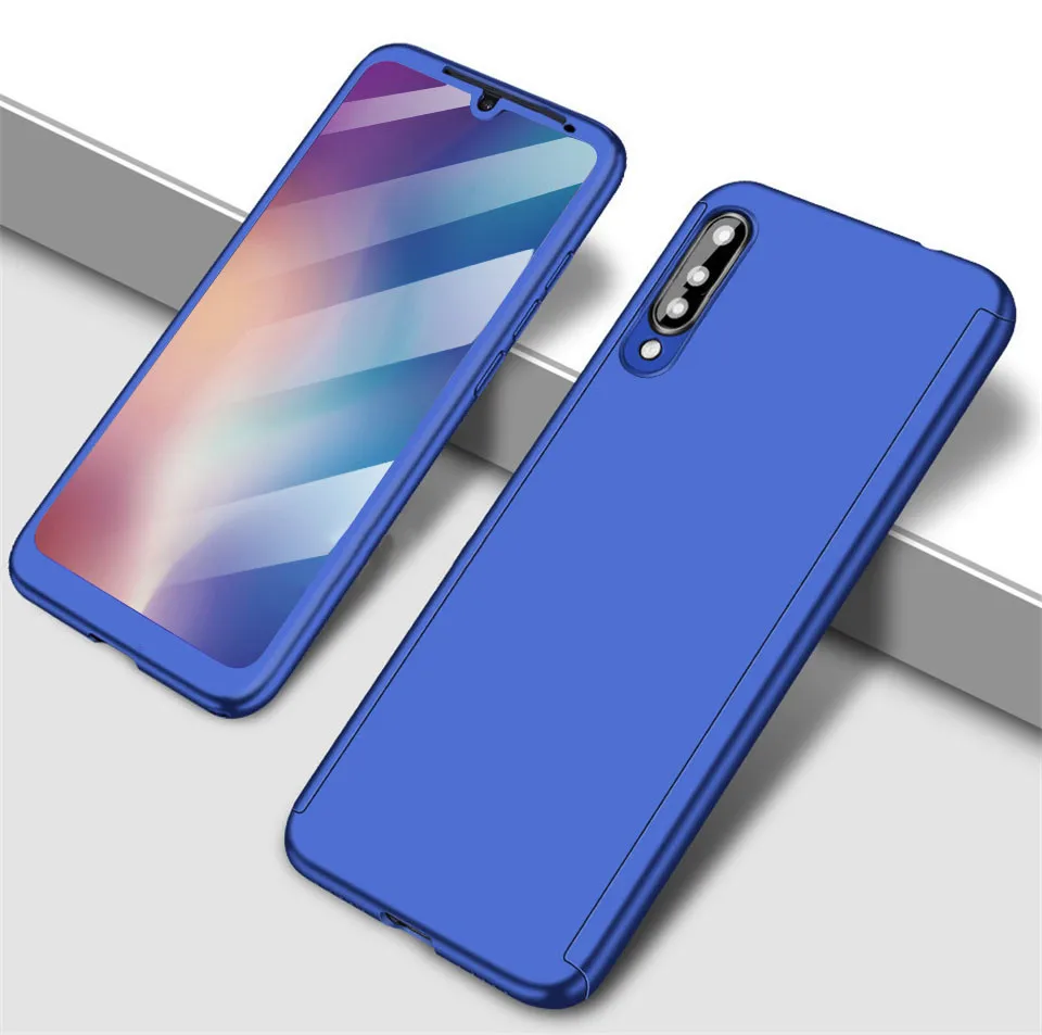 Синий Роскошный 360 Полный чехол противоударный чехол для Xiaomi 9T Pro 9 SE Redmi K20 Note 7 5 6 Pro 7A 6A 5A 5Plus K20pro Тонкий чехол Capa - Цвет: Синий
