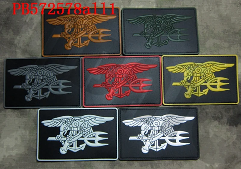 

3D PVC patch DEVGRU Seal TeamTrident Eagle Military Tactical Morale Rubber patch