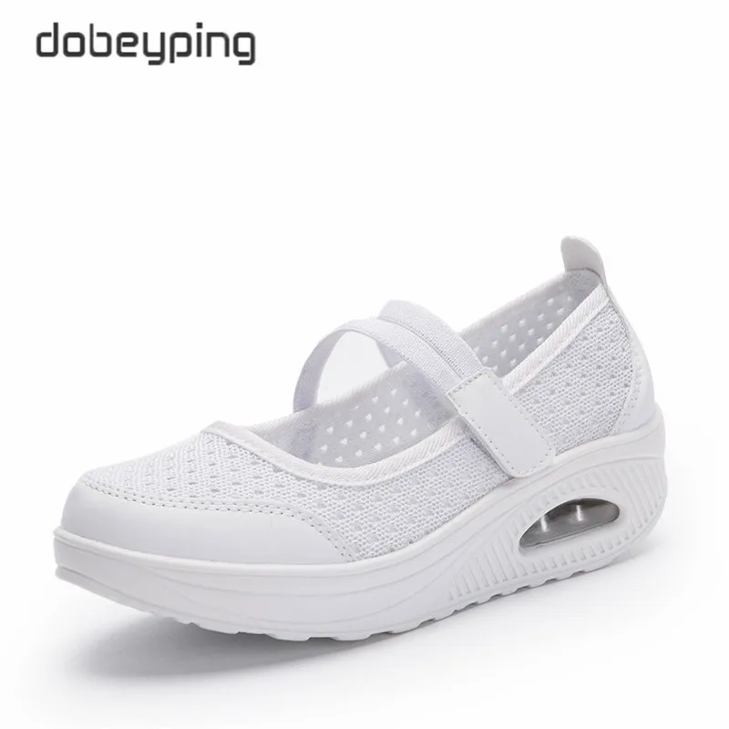 Dobeyping/Новинка Сезон лето осень Женская обувь Дышащие сетчатые женские лоферы