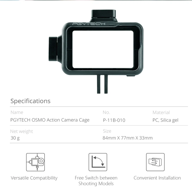 PGYTECH OSMO экшн Камера клетка Защитный чехол для DJI Osmo пульт дистанционного