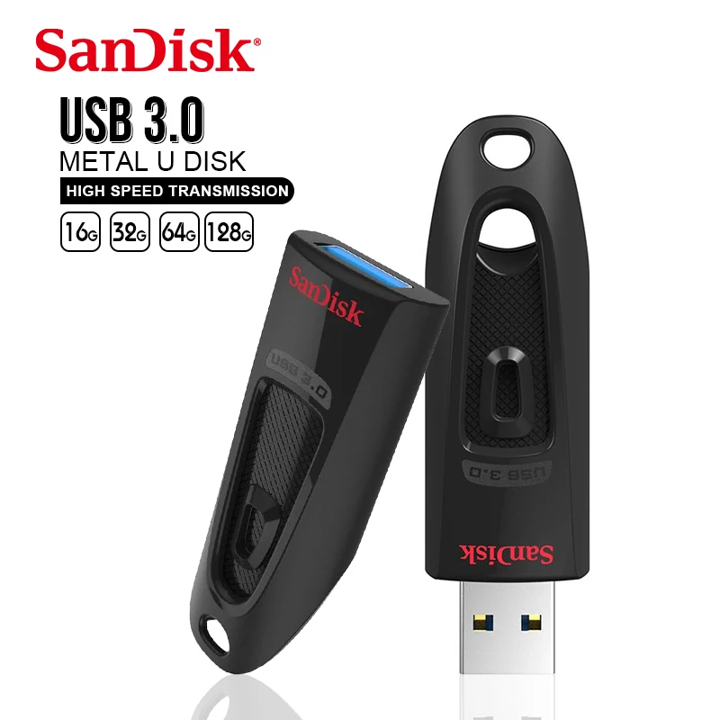 100% Оригинальный флеш накопитель USB SanDisk CZ48 64 ГБ 16 32 128 256 3 0 карта памяти флешка|USB