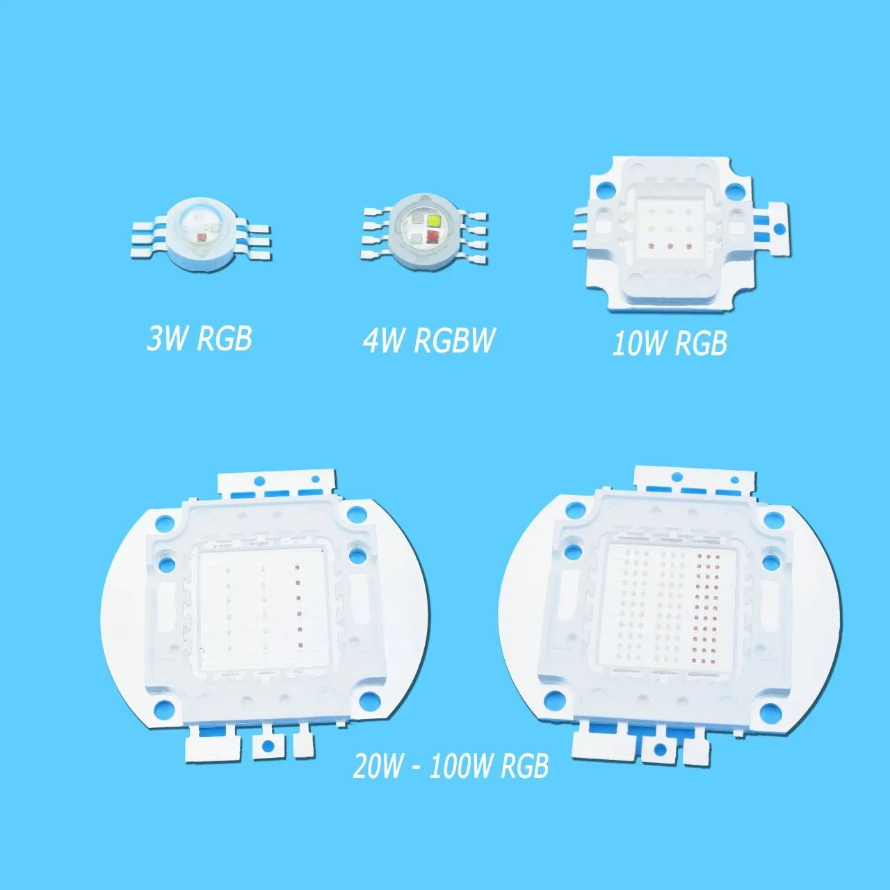Jiaderui высокая мощность RGB RGBW чип для светодиодной лампы 3 Вт 10 20 30 50 100 COB SMD красный