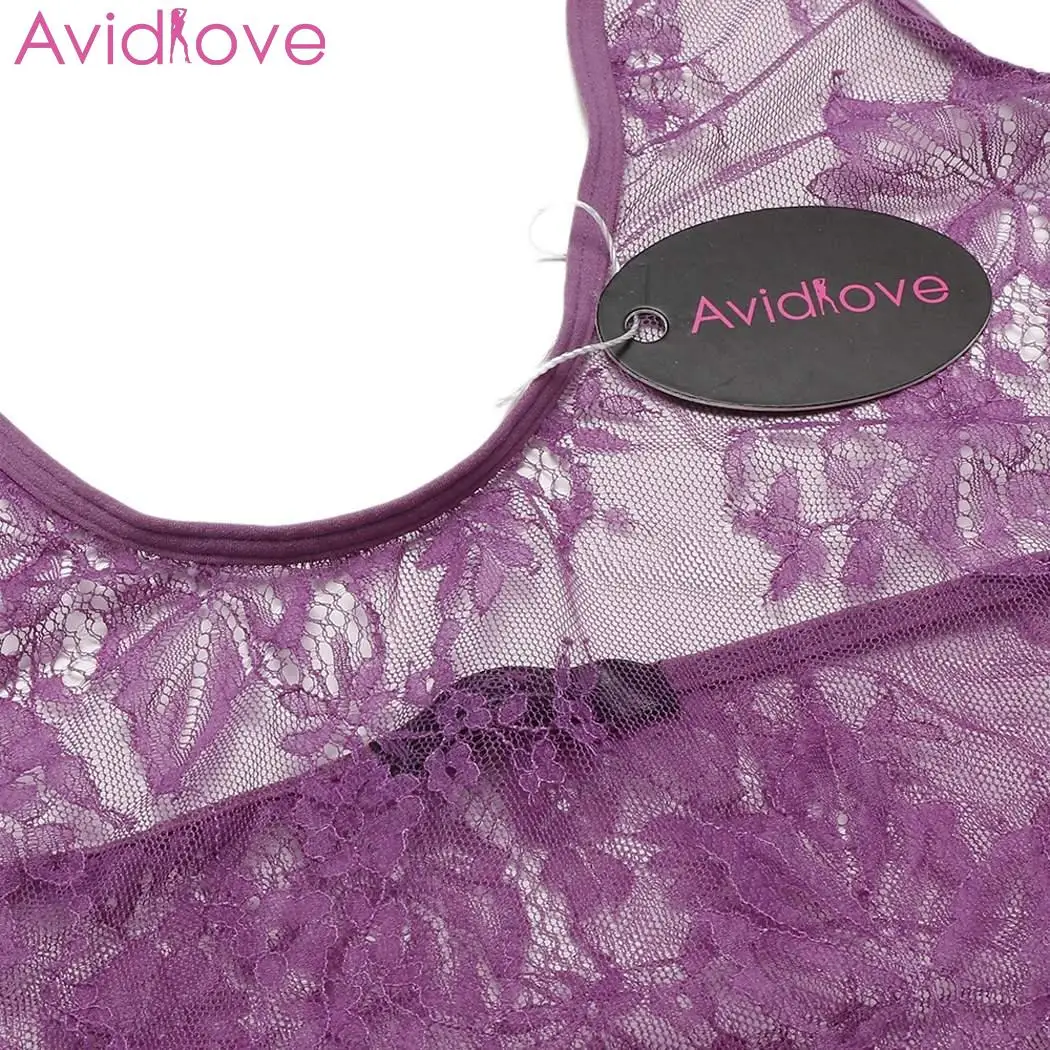 Женское нижнее белье Avidlove КРУЖЕВНОЕ МИНИ с бретельками и цветочным принтом|Белье