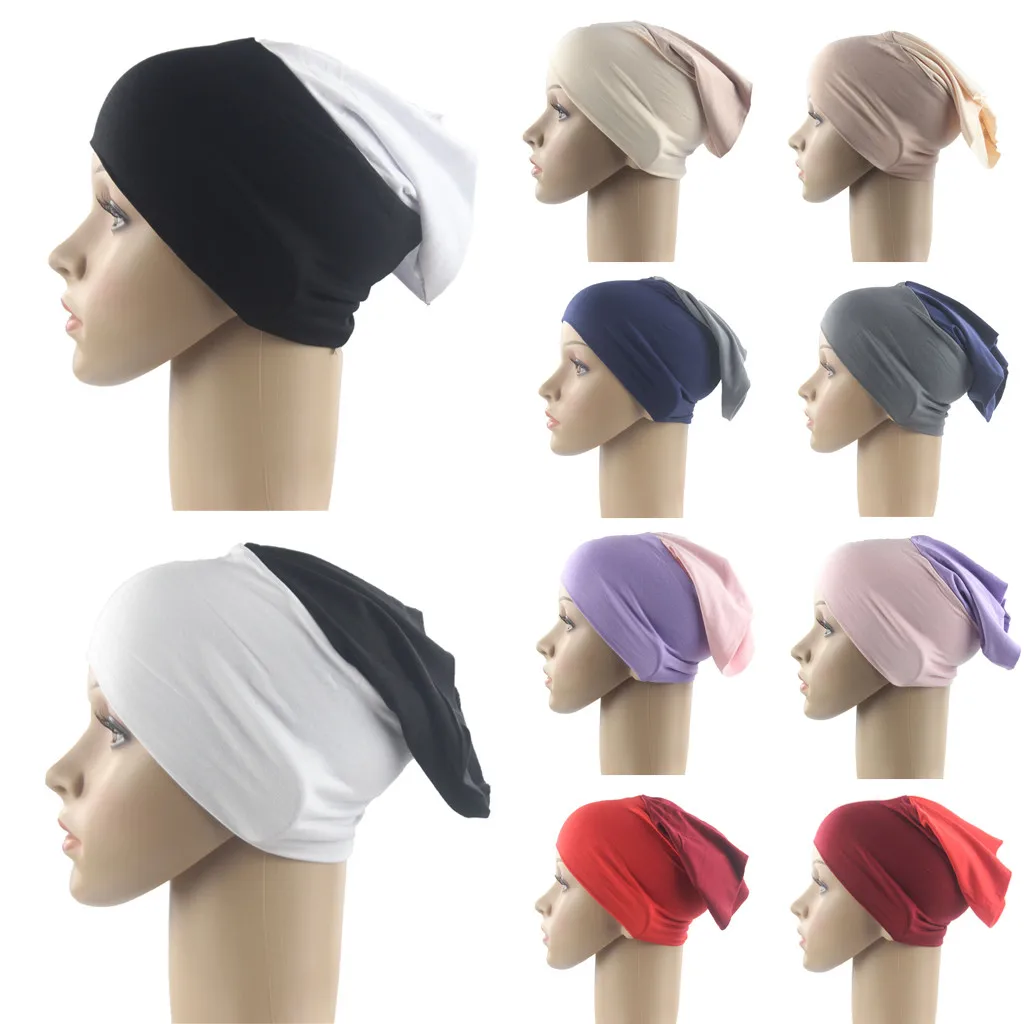 2019 горячая распродажа женский мусульманский Эластичный Тюрбан шляпа потеря