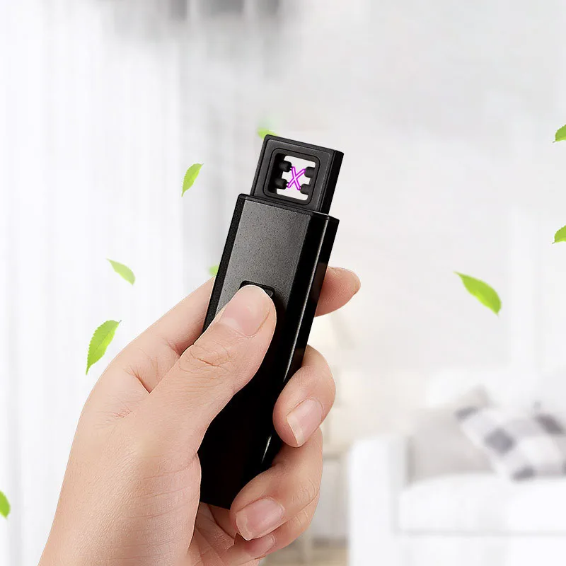 Мини Портативный USB Зажигалка двойной металлический ветрозащитный прикуриватель Безопасный Прочный Электрический Зажигалка креативная u-дисковая форма гаджеты для мужчин