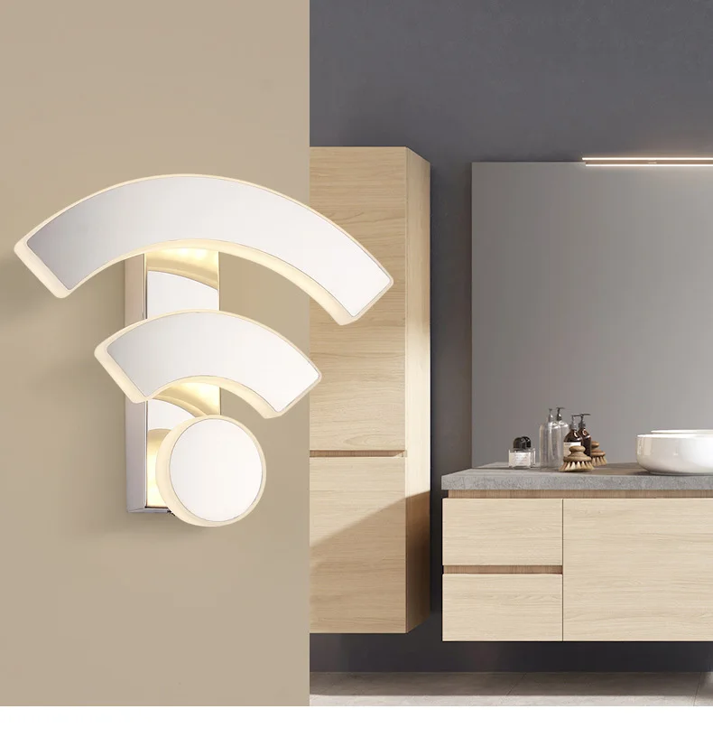 Креативный настенный светильник Wi-Fi 11 Вт 110-220 В светодиодный светильник для внутреннего освещения Современные домашние светильники Украшение Бра Лампа DA