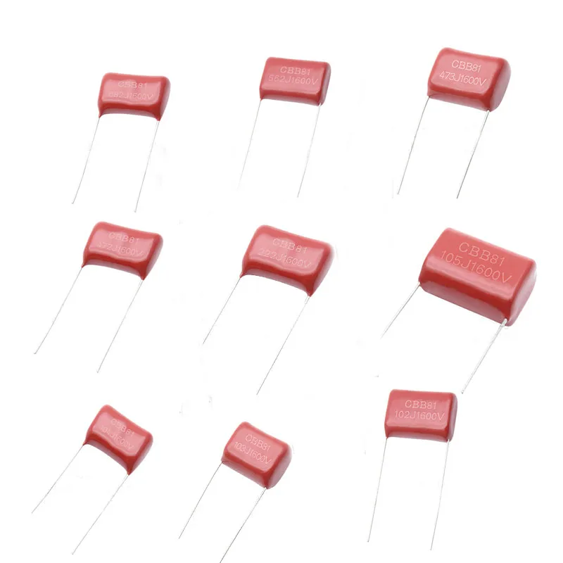 

CBB Metal Polypropylene Film Capacitors Fixed Capacitor 63V 100V 250V 400V 450V 630V Multiple Values Available