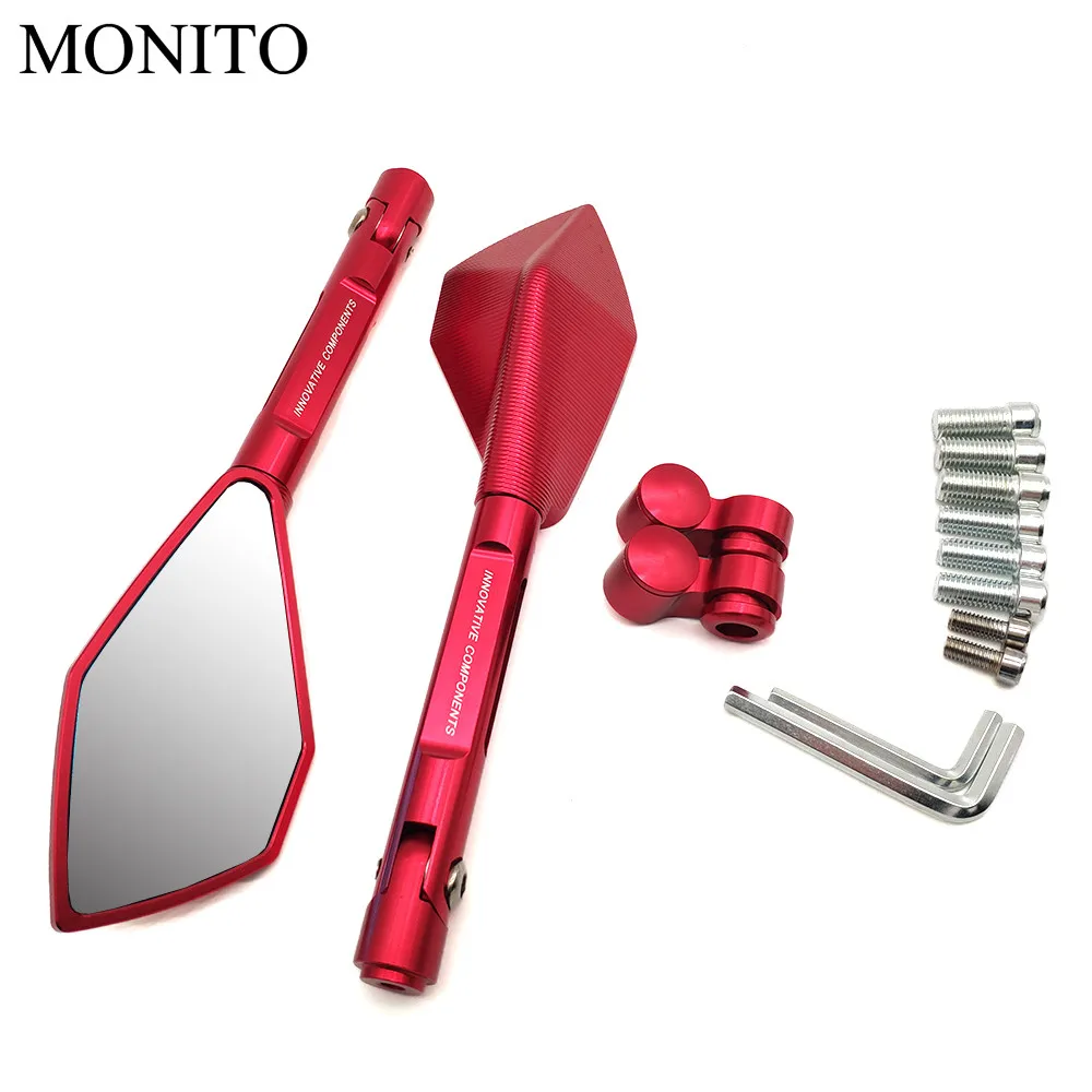 Полностью ЧПУ алюминиевые мотоциклетные зеркала мотоциклетное зеркало заднего