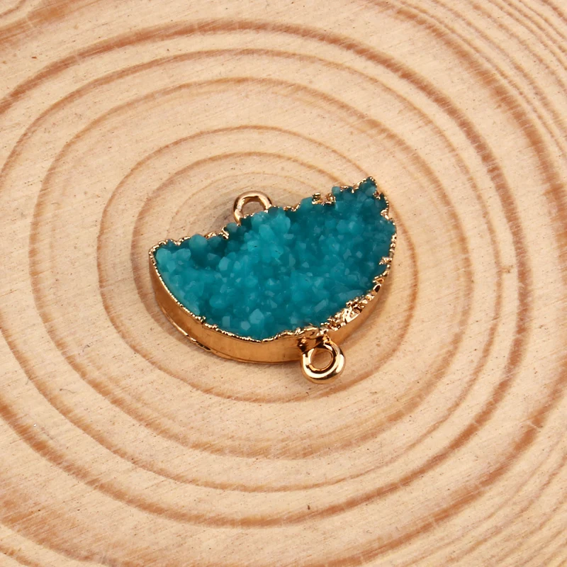 2 шт. полукруг неправильный геометрический резиновый Разъем Кулон Поиск Diy серьги