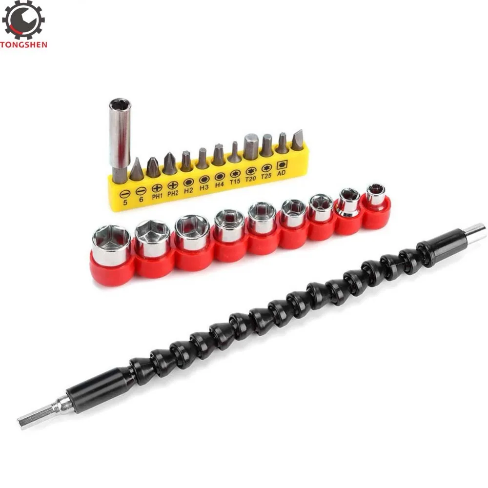 

Flexible Extension Screwdriver Drill Bit Holder Flex Drill Adaptor Magnetic Extention Hex Shaft Screw Power Drill Connection