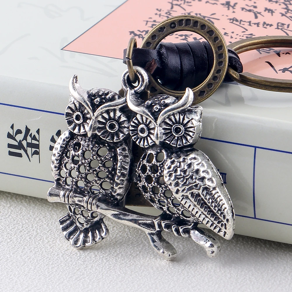 Мужские и женские кольца для ключей из натуральной кожи | Украшения аксессуары