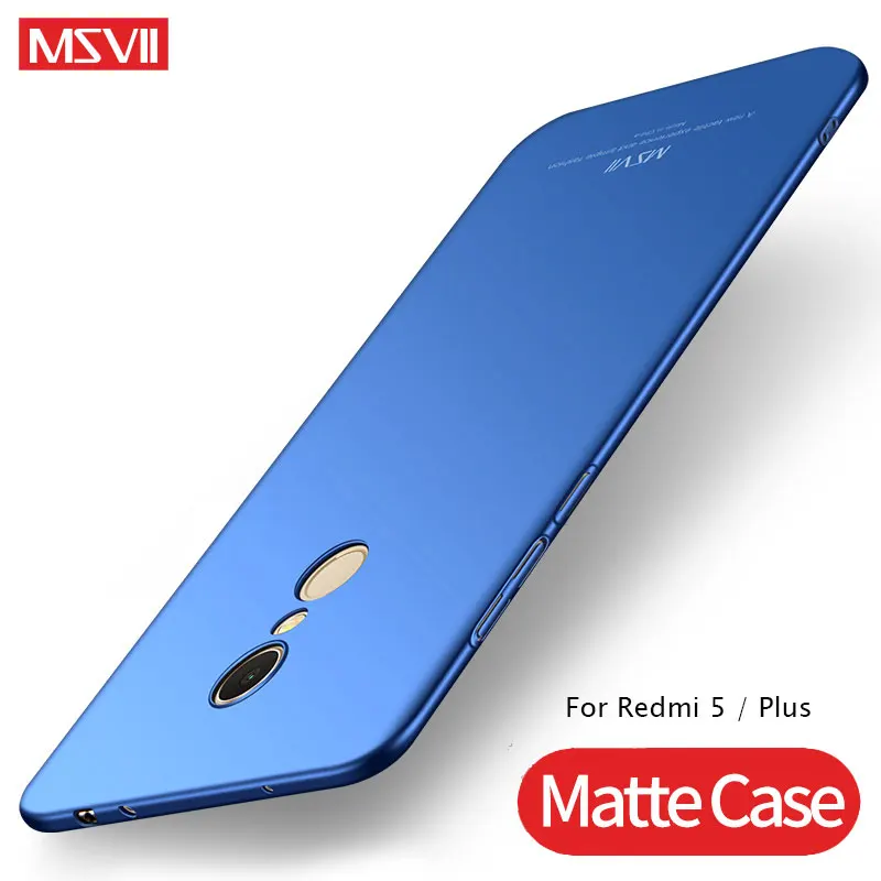Для Xiaomi Redmi 5 Plus чехол MSVII тонкий матовый PC задняя крышка для 5A Xiomi чехлы |