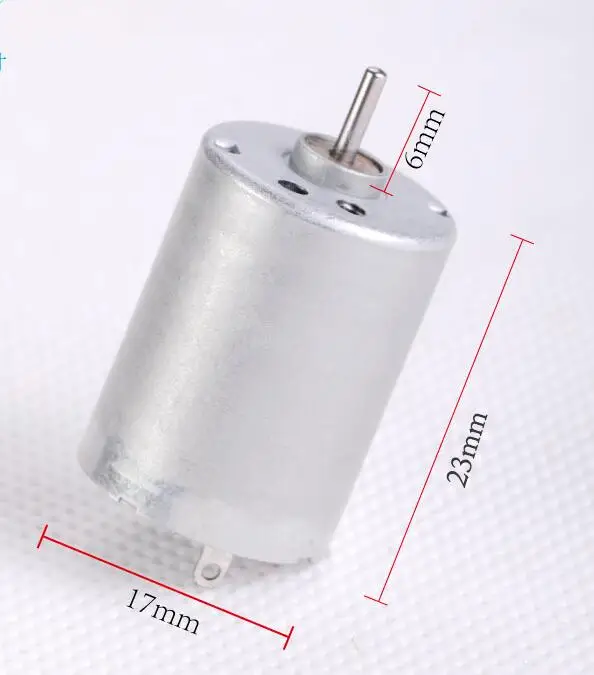 20 штук 3 V-9 V DC 130 двигатель с высоким крутящим моментом, металлическая щетка