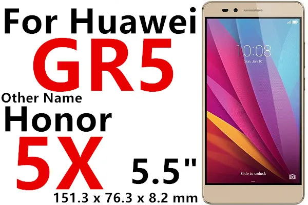 9 H для экрана из закаленного стекла для huawei Honor 8 4X 5x 6X Y560 5A 4C Pro y6 pro p8 lite Экран защитная пленка sklo на huawei защитное стекло - Цвет: for hauwei 5x