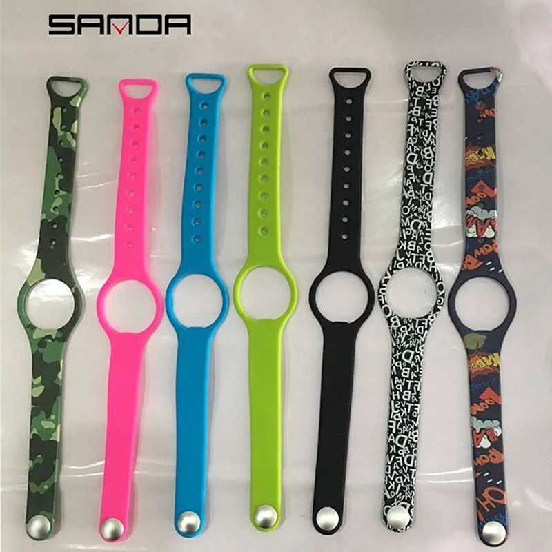 Дополнительные Ремешки для наручных часов SD01 SD02 Смарт часы Sanda силиконовый