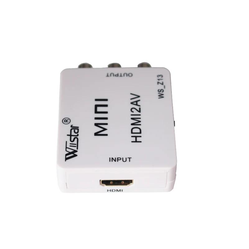 Стандартный HDMI интерфейс Мини HD видео преобразователь коробка к AV/CVSB NTSC PAL выход К