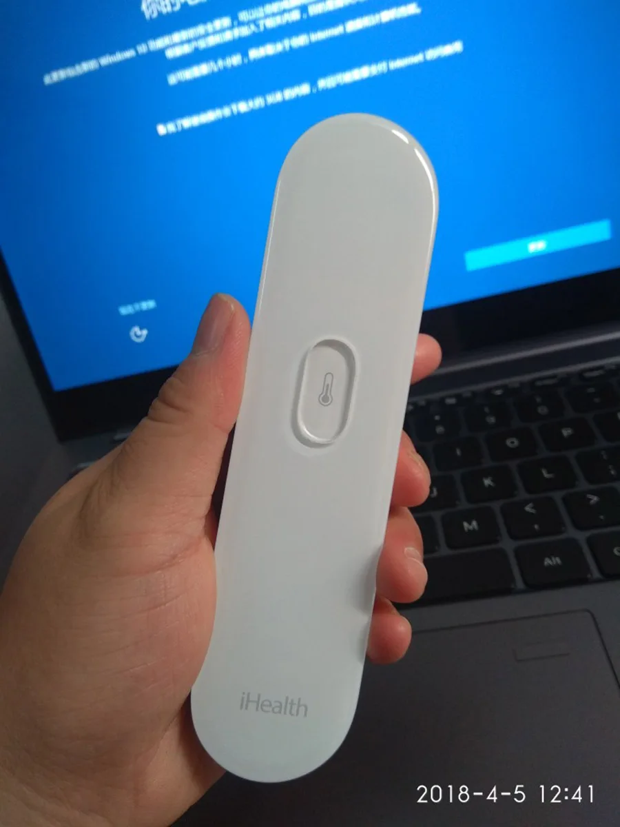 Инфракрасный термометр Xiaomi Mijia iHealth без сенсорного экрана для детей и взрослых, 1 секунда тестирования, светодиодный с подсветкой