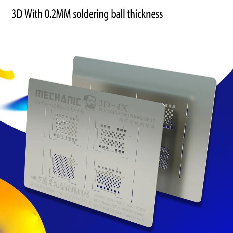 NOVFIX 3D 4 в 1 IP NAND Flash BGA станции для реболлинга положения трафареты тепловой пистолет