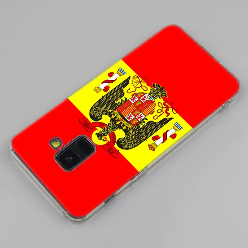 Hot Spain Spanish flag Silicone Case For Samsung Galaxy A50 A30 A10 A40 A6 A8 Plus A20 E A5 A7 2018 2017 2016 Note 9 8 Cover | Мобильные