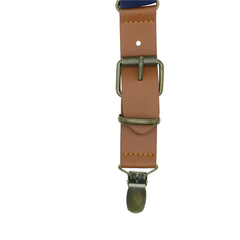 Однотонные регулируемые подтяжки с 3 зажимами креативные популярные из