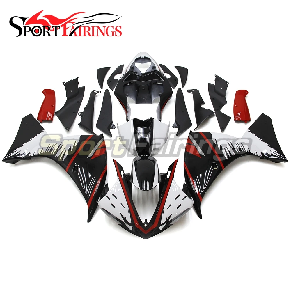 

Plastics Fairings For Yamaha YZF1000 R1 09 10 11 2009 - 2011 ABS Motorcycle Fairing Kit Bodywork Cowling White Black Red Panels