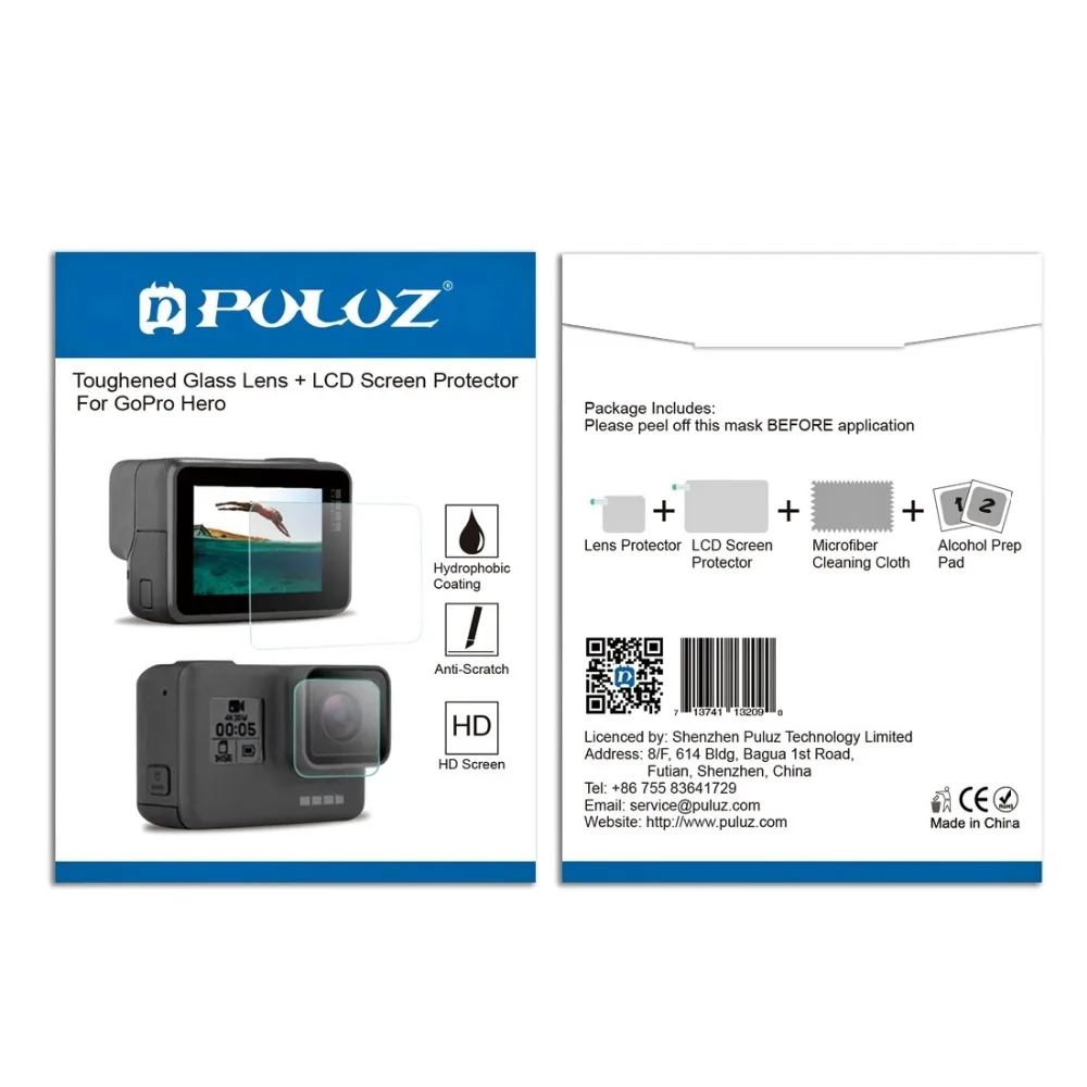 

PULUZ Protector de pantalla para GoPro HERO5 perodo de sesiones/HERO4 perodo de sesiones/hroe PERODO DE SESIONES 0,3mm lente de