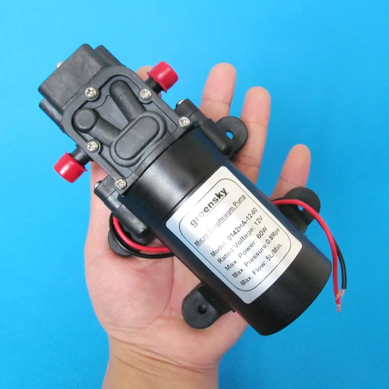 Обратный клапан высокого давления водяной насос 116PSI 5 л/мин 60 Вт 12 В постоянного