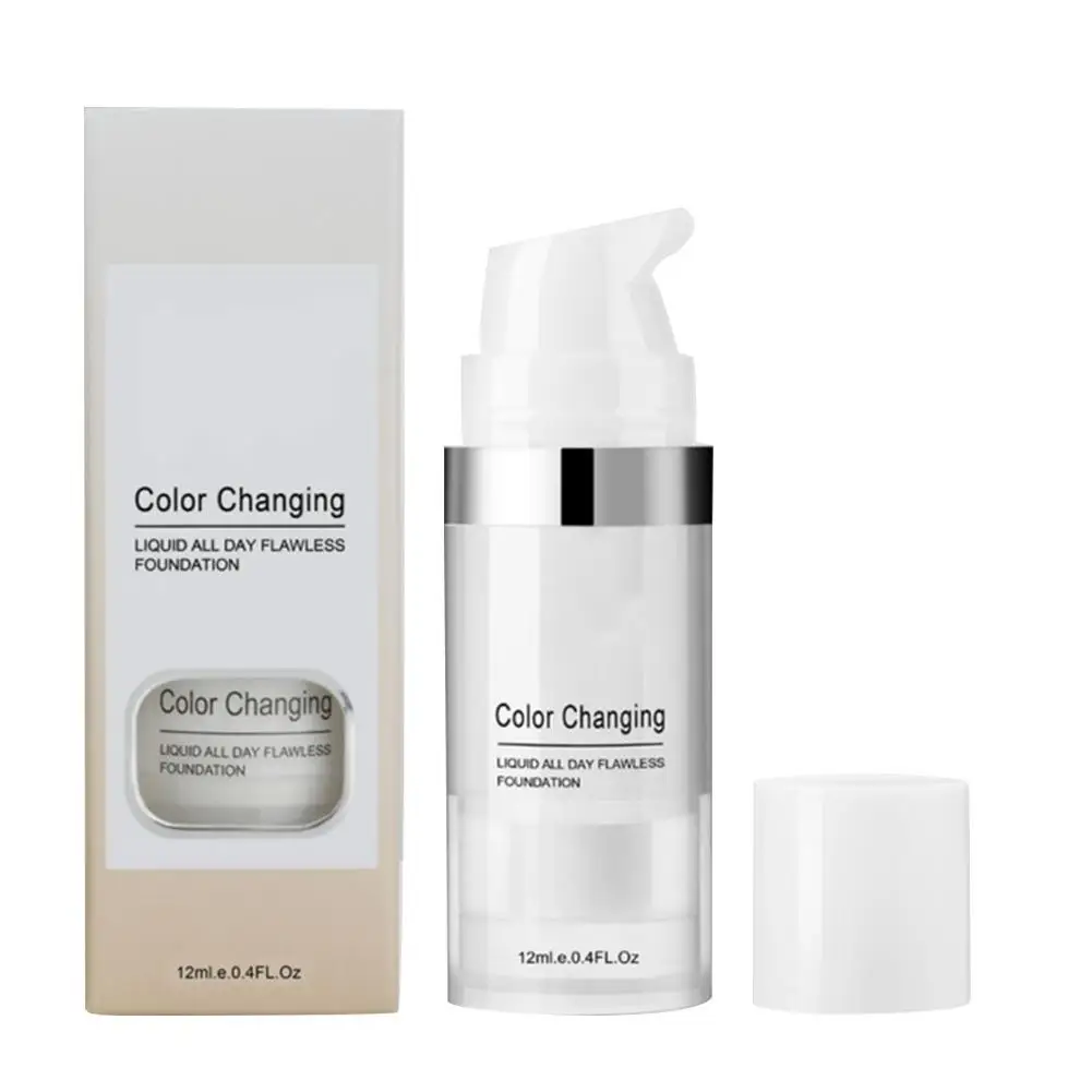 Безупречная основа для макияжа меняющая цвет теплый тон кожи телесное лицо