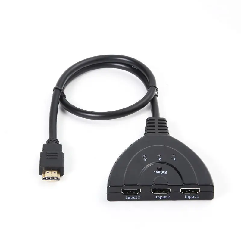 HDMI 3X1 3 порта в 1 выход Pigtail HDMI переключатель HDCP 1080P HD концентратор V1.4B HDMI коммутатор сплиттер Кабель-адаптер для HDTV