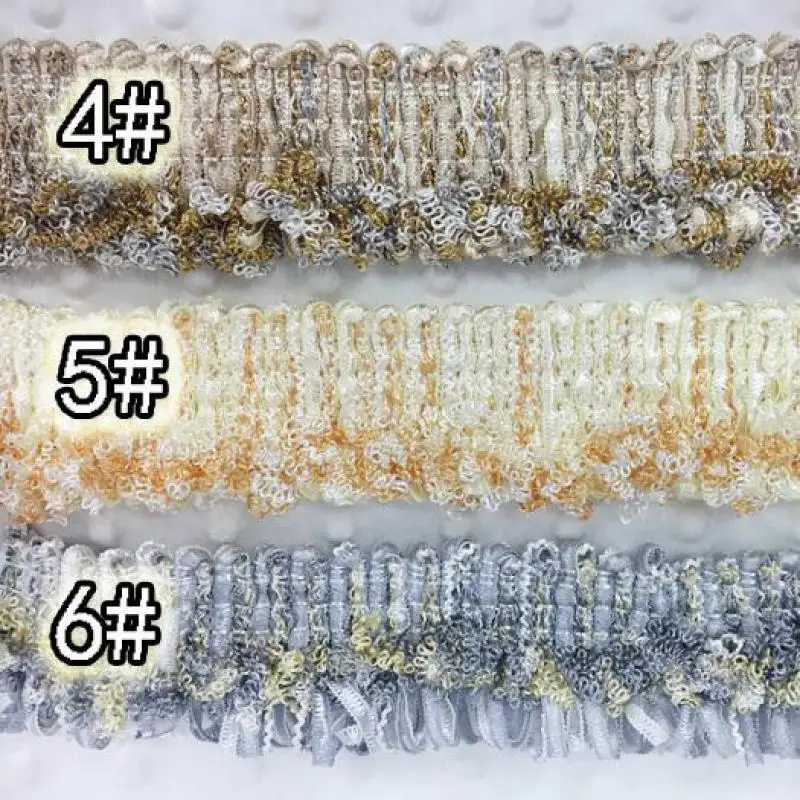 12 ярдов/лот Обрамленные бахромой кружевные аксессуары для занавесок, дивановых подушек, декоративных подушек DIY с бахромой Con Flecos on.