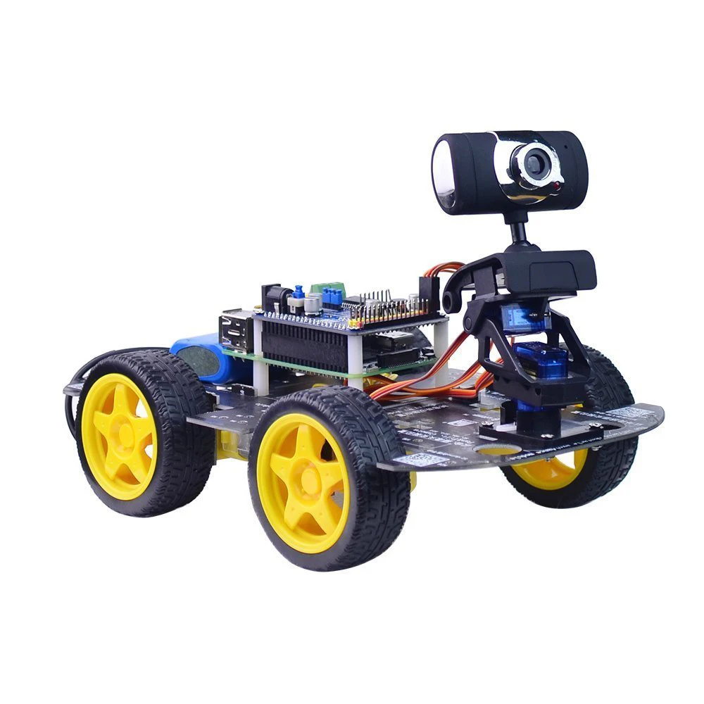 UniHobby DS Беспроводной Wi-Fi робот автомобильный комплект для Raspberry Pi 4WD шасси робота