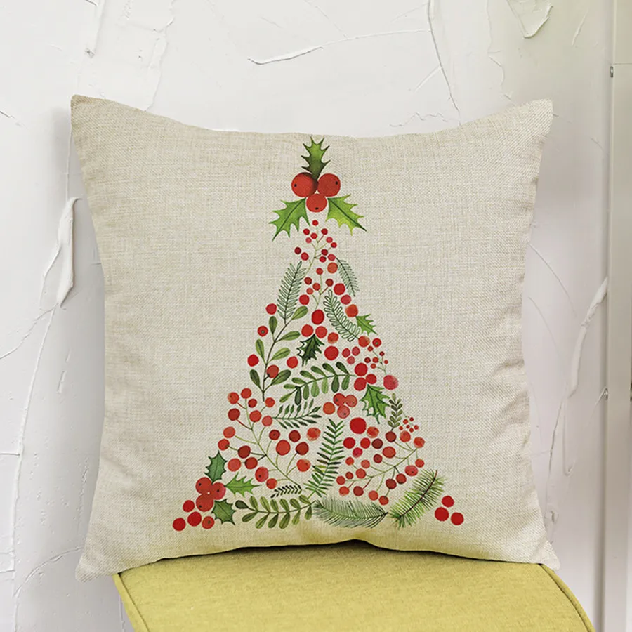 Подарочные рождественские декоративные подушки Красочная рождественская елка