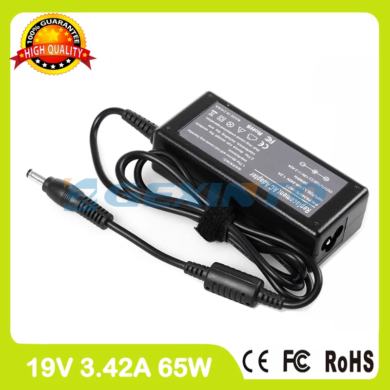19V 3.42A 65W адаптер переменного тока PAACA036 зарядное устройство для ноутбука Toshiba Satellite