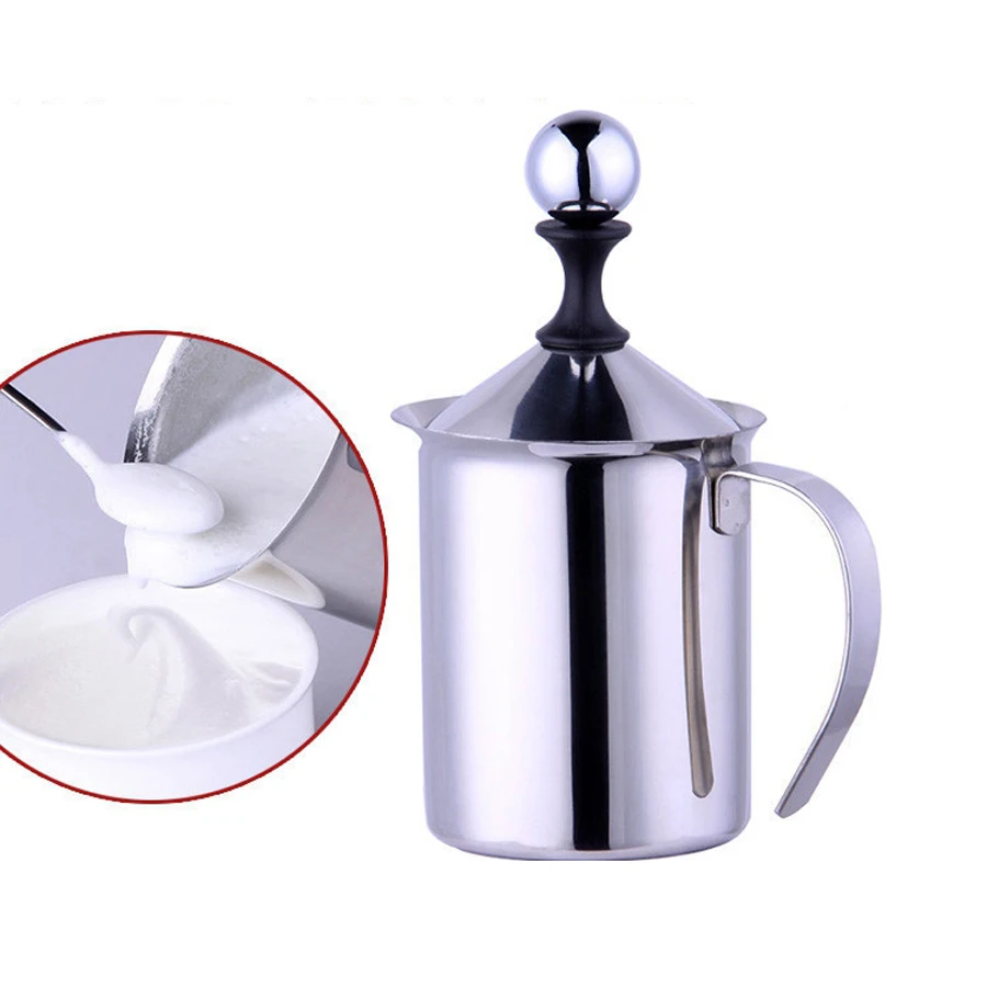 Новинка, Кофеварка Nespresso Keurig, 400 мл, нержавеющая сталь, двойная сетка, вспениватель молока, сливочник, кухонный инструмент
