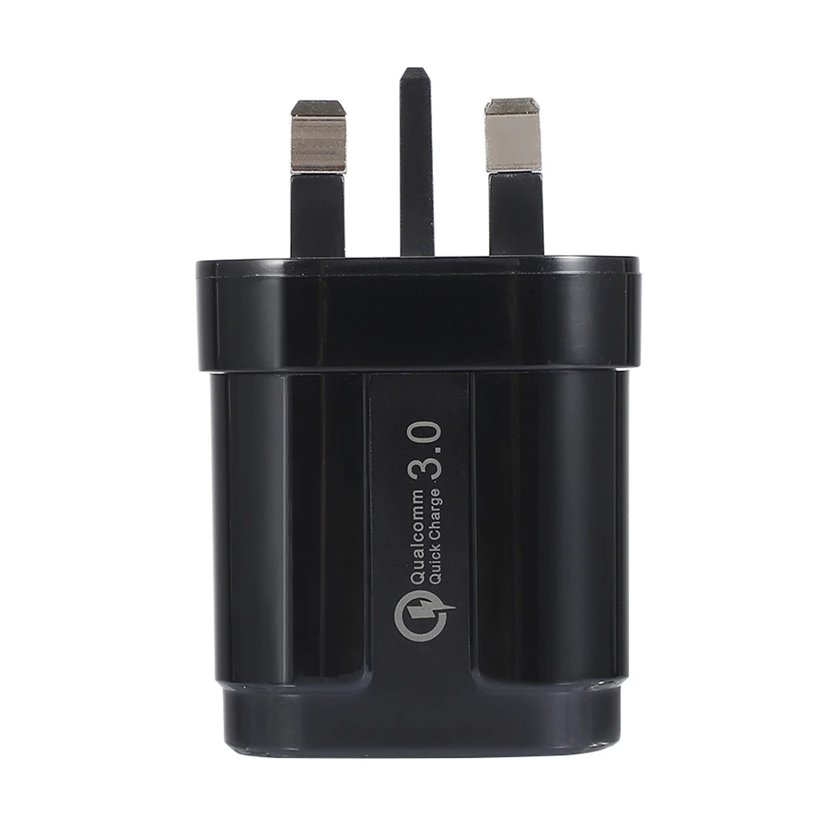 Быстрое зарядное устройство QC3.0 UK для iPhone для Xiaomi samsung универсальный источник питания для путешествий адаптер быстрой зарядки с кабелем Micro type-c