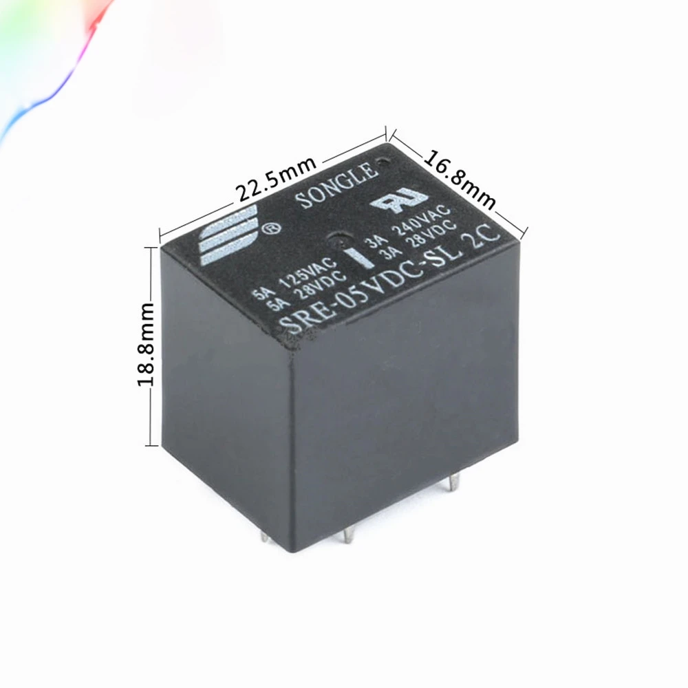 5 шт. Мощность реле SRE-05VDC-SL-2C SRE-12VDC-SL-2C SRE-24VDC-SL-2C В 12 24 постоянного тока 3A 240V 8PIN Реле